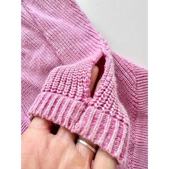 Girls' IVIVVA To The Moon And Back Purple Knit Hooded Cardigan Sweater, Size 14 - Picture 6 of 11